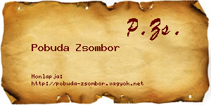 Pobuda Zsombor névjegykártya